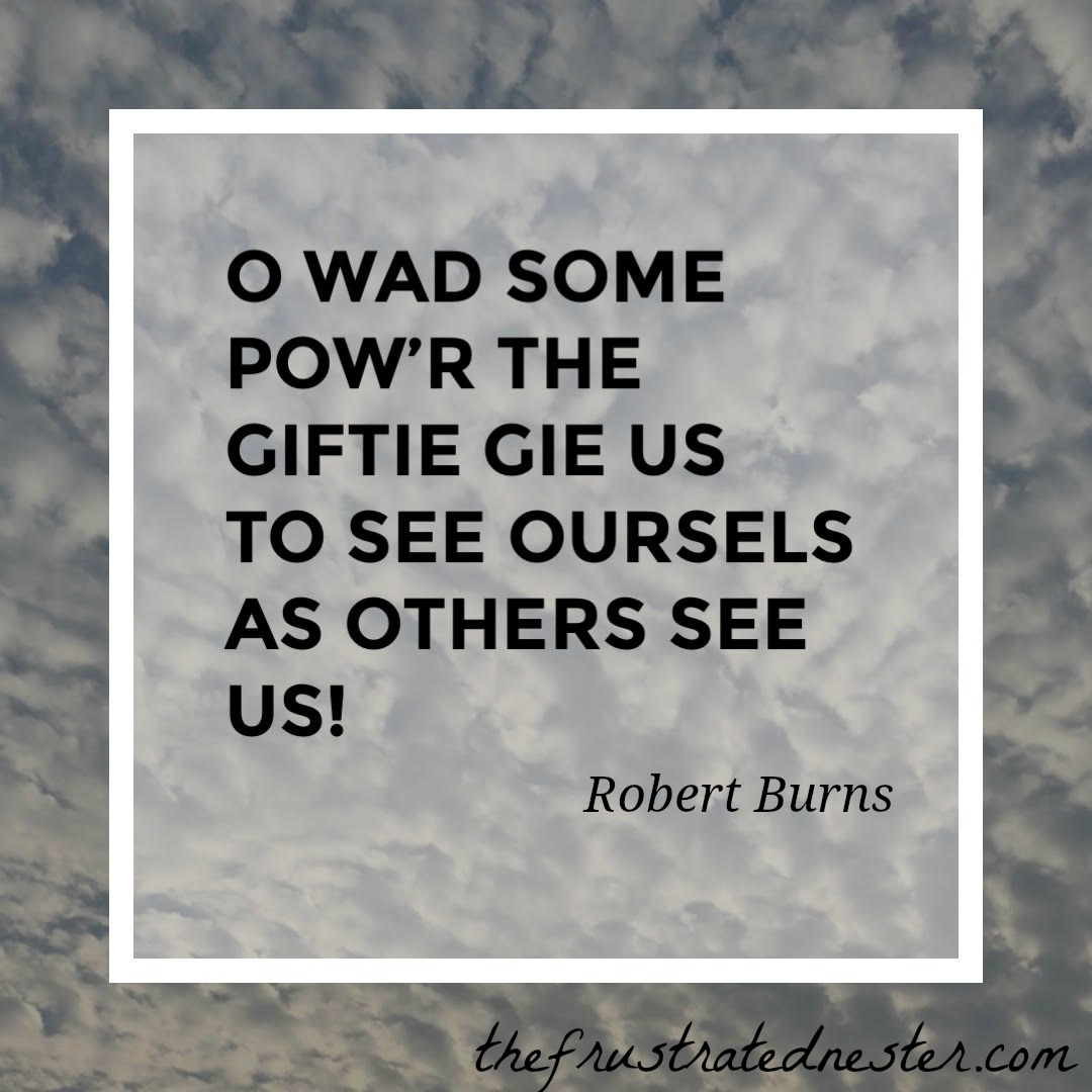 To see ourselves